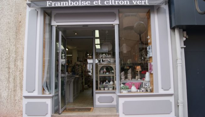 Façade de magasin : Framboise et Citron vert